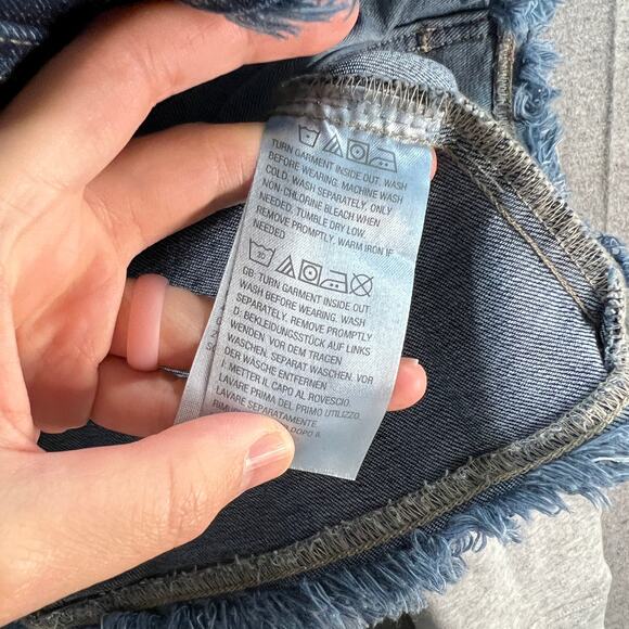 GRAVER by Susan Graver Denim & French Terry Jean Jacket Antique Wash Size 2X - Picture 10 of 13